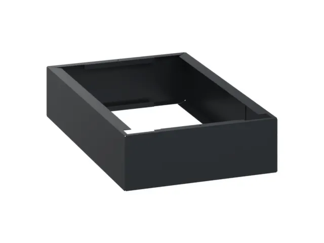 sokkel,HxBxD 100x300x500mm,kunststof,RAL7021,meerprijs