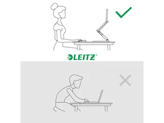 Leitz Ergo Laptopstandaard verstelbare multihoek Grijs - 4