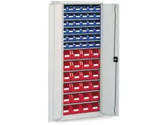 Stellingkast Met 60zichtbakken Hxbxd 1600x690x285mm Ral7035