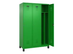 locker voor scheiding van kleding,HxBxD 1950x1200x500mm,3vak
