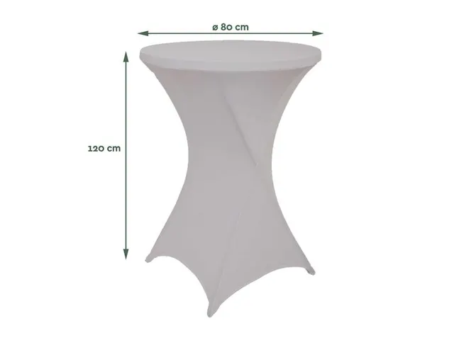 Statafelrok Grijs ⌀80cm