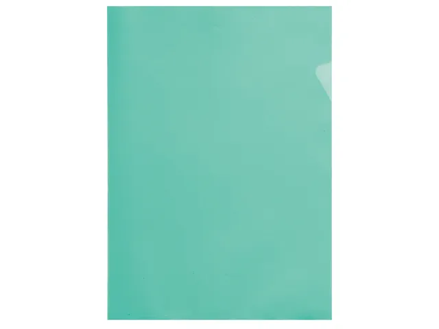 Insteekmap L-model Quantore A4 PP 0.12mm groen 25 stuks