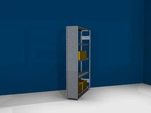 zijwand,v. inhaakstelling,HxD 2000x300mm,verzinkt,perforatieplaat