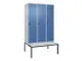 locker voor scheiding van kleding,HxBxD 2120x1200x815mm,3vak