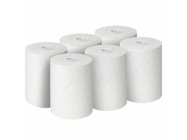Scott 6695 handdoekrol Essential Slimroll 1-laags Wit 6 rollen