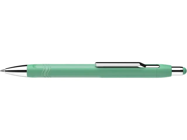 Balpen Schneider Epsilon mint groen, blauwschrijvend