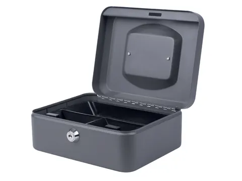 Geldkist Quantore 200x160x90mm grijs