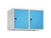 opzetkast,v. locker,2vak.,vak B 400mm,HxBxD 500x800x500mm,draaigrendel