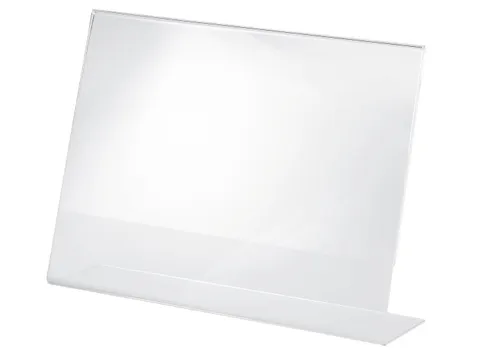 Tafelstandaard Sigel glashelder A4 schuin dwars