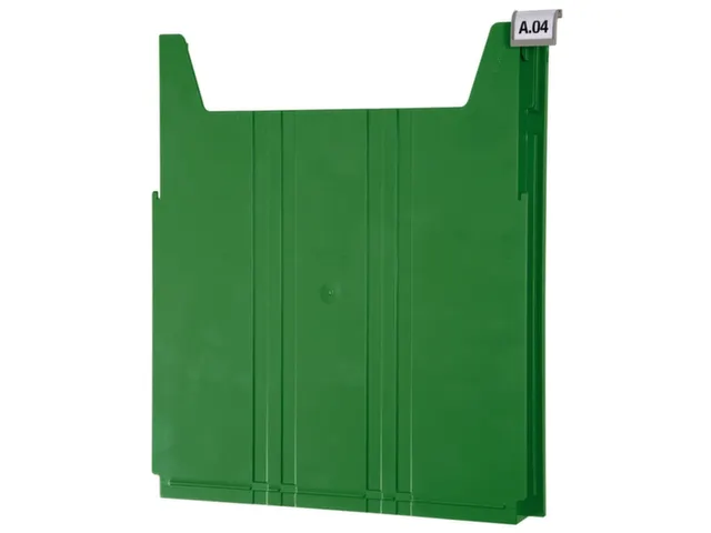 wandsorteerder,opbergvak,v. 34,HxBxD 42x262x302mm,plank(en) ABS,groen