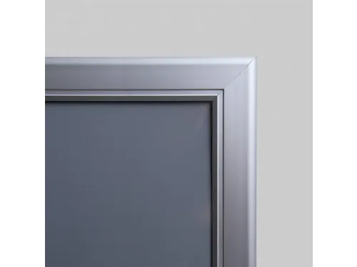 Posterhouder Vergrendelbaar Economy 70x100cm Zilver