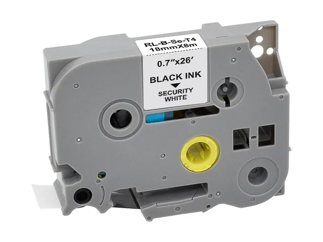 Labeltape P-touch Zwart Op Wit Tz-se4 18mm 8m