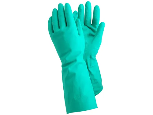 Tegera 48 nitril handschoenen, groen, maat 9, per 6 paar