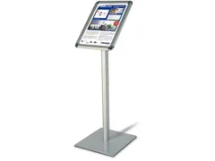 Infodisplay 800mm Din A4 Staand Zilver-Geanodiseerd