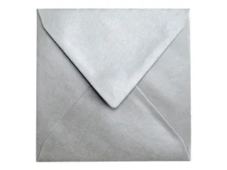 Envelop Papicolor 140x140mm Zilver Gegomd pak à 6 stuks - 2