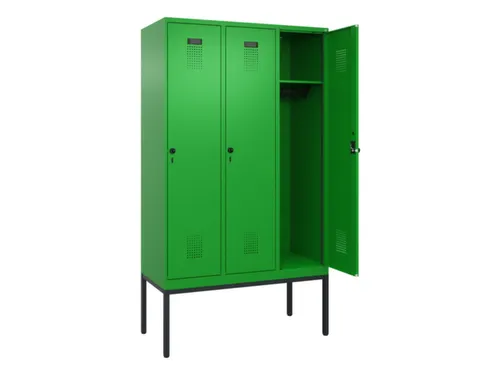locker,HxBxD 2120x1200x500mm,3vak,vak B 400mm,draaigrendel