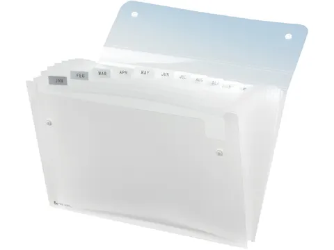 Sorteermap Rexel Ice 13 Vaks Transparant PP