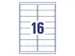 laseretiket Adres 99,1x33,9mm transparant 25 vel 16 etiketten per vel