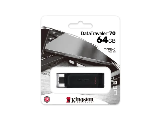 64GB USB-C 3.2 Gen 1 DataTraveler 70