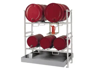 Complete Aanbieding Stapelframes 3x60l 2x200l Opvangbak Verzinkt - 1