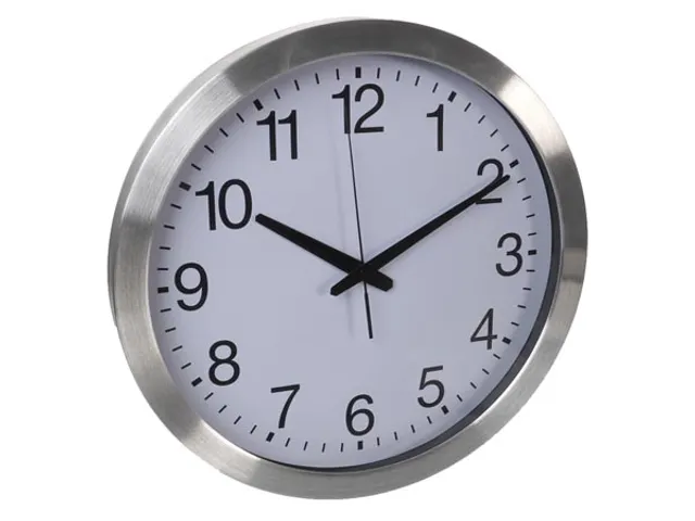 Aluminium Wandklok Ø 40cm dcf cijferaanduiding