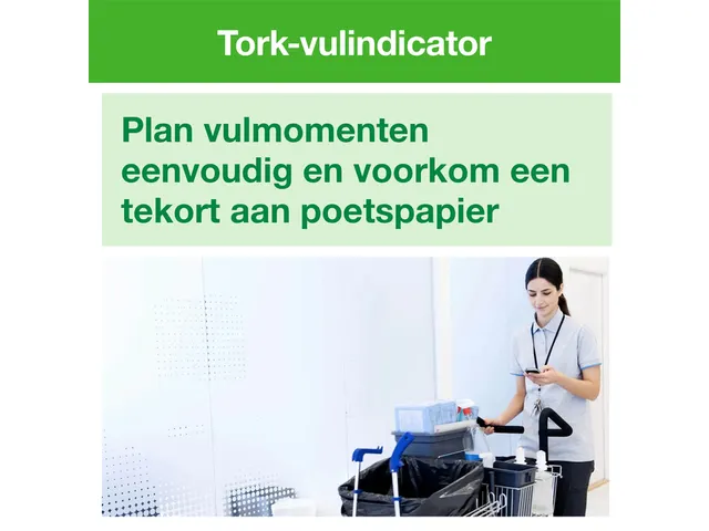 Poetspapier Tork Wiping mini rol M1 1 laags centerfeed wit 100130