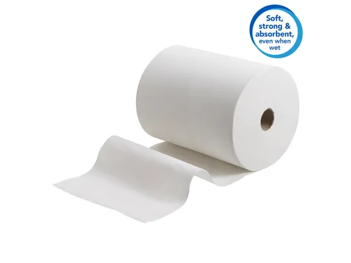 Handdoekrol Scott Slimroll 1-laags 165m wit 6657