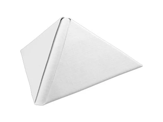 Servet 40x40cm Dunilin Luxe Wit 12x45 Stuks