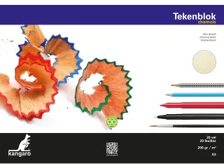 Tekenblok Kangaro A3 200 gram 20 vel chamois - 1