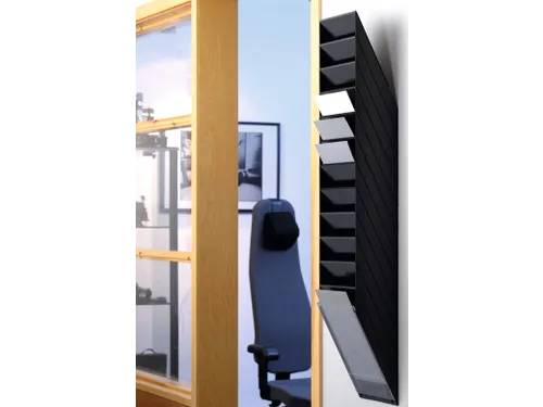 Folderhouder Durable Flexiboxx wand 12-vaks A4 staand zwart