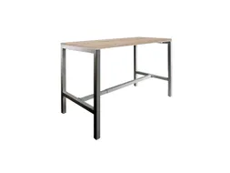 Domino Basic statafel 140x80cm 110cm Robson Eik 25mm Zwart