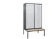 locker voor scheiding van kleding,HxBxD 2120x1200x815mm,4vak