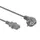 Voedingskabel Grijs CEE 7/7 90° + C13 L=3.0m, 3G1.0mm²