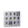 lockerkast,HxBxD 1187x1200x500mm,4x3vakken,RAL7035,front RAL7016