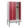 locker met bank,HxBxD 1950x900x815mm,3vak,vak B 300mm,draaigrendel