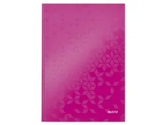 Notitieboek Leitz WOW A4 lijn roze