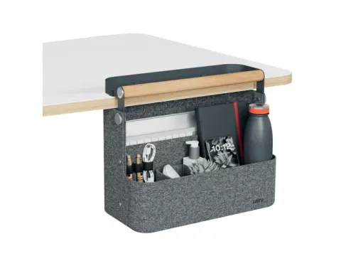 Leitz hangende draagbare bureau organizer met handvat donkergrijs