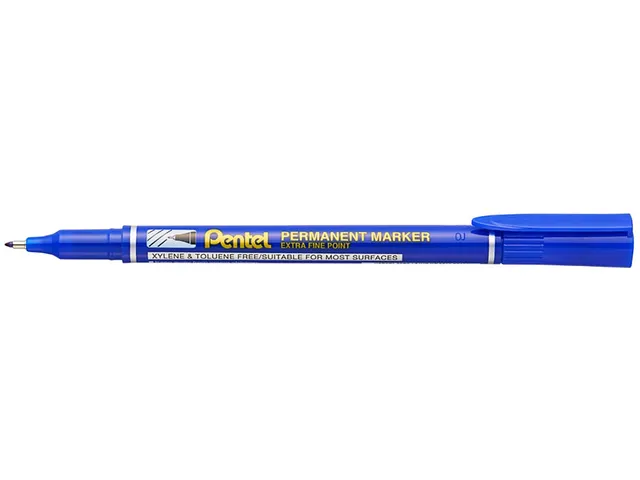 Pentel NF450-C Permanente marker Extra Fijne punt 1,2mm Blauw