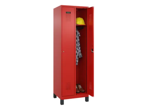 locker,HxBxD 1950x600x500mm,2vak,vak B 300mm,cil.-slot,voeten