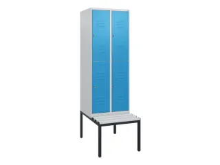 Dubbeldekse dekenkist,HxBxD 1950x600x815mm,2x2vak.,vak B 300mm - 1