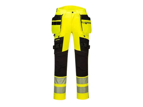Portwest DX442 werkbroek, geel/zwart, maat 28, per stuk