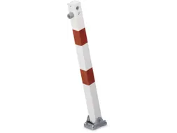 Afzetpaal Vierkant 70x70mm Omlegbaar Driekantslot Platte Kop