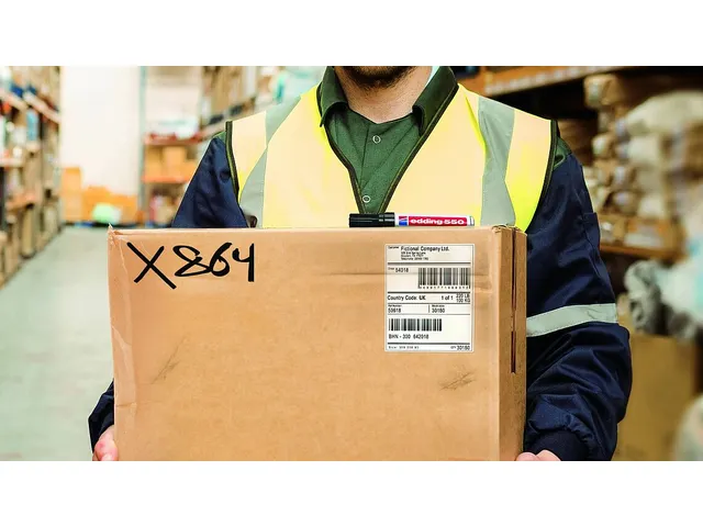 Marqueur edding 550 Pointe ogive 3-4mm noir