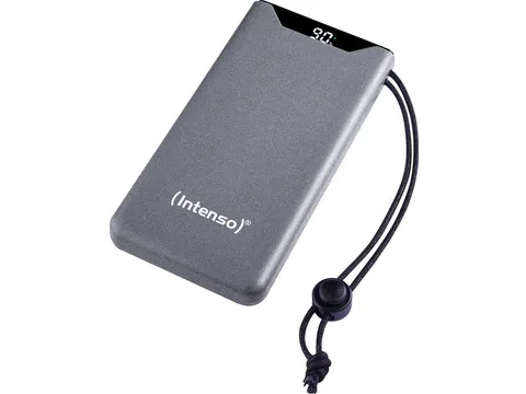 F10000 Powerbank 10.000 mAh Li-Po Display PD en QC 3.0 grijs