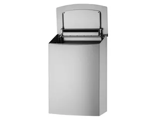 Afvalbak 20 liter gesloten RVS AFP - 2