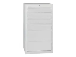 ladekast 900x500x500mm 6laden cilinderslot RAL7035 front RAL7035