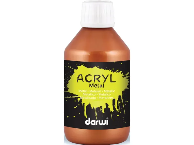 acrylverf Metal effect, flacon van 250 ml, brons