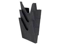 Folderhouder Avery 144-3 Zwart Wandfolderbakje A4 3 stuks