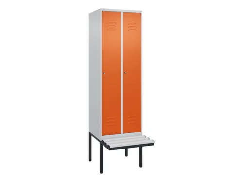 locker voor scheiding van kleding,HxBxD 2120x600x815mm,2vak