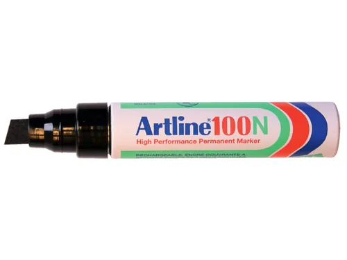 Viltstift Artline 100 schuin 7.5-12mm zwart